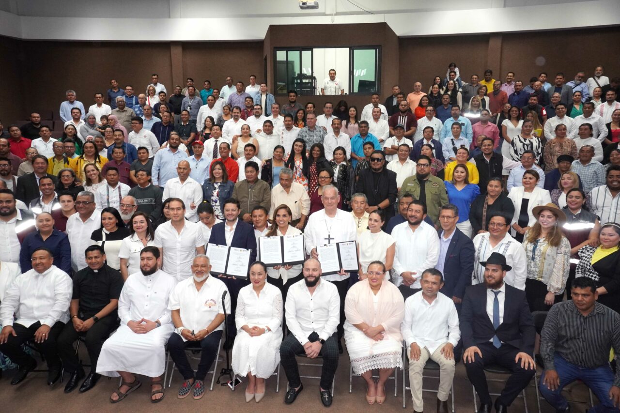 El Consejo Interreligioso de Quintana Roo, el Gobierno del Estado de Quintana Roo y Fundación Conciencia Nacional por la Libertad Religiosa, firman un acuerdo de colaboración-3