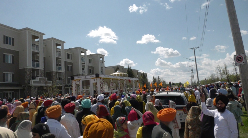 Sijs de Saskatoon celebran el desfile anual Nagar Kirtan Canadá 2024