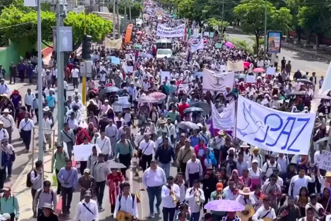 Obispos y fieles en Chiapas marchan contra la violencia México 2024