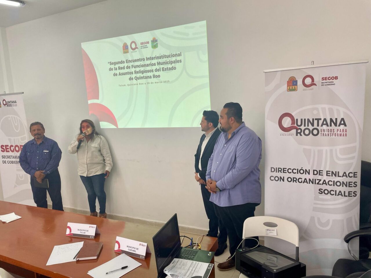 Se celebra el 2do Encuentro Interinstitucional de Funcionarios Municipales de Asuntos Religiosos de Quintana Roo en favor de la libertad religiosa