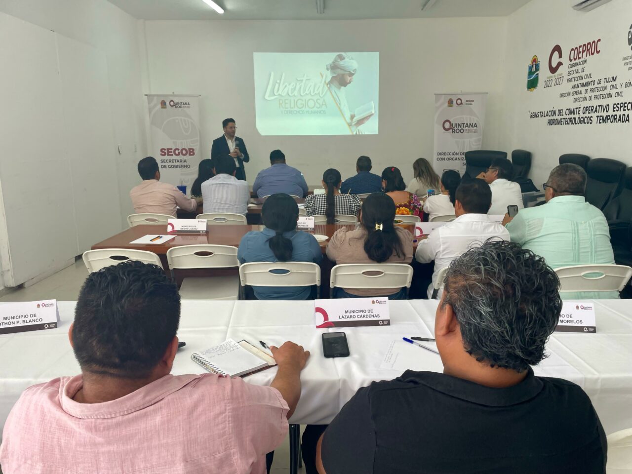 Se celebra el 2do Encuentro Interinstitucional de Funcionarios Municipales de Asuntos Religiosos de Quintana Roo en favor de la libertad religiosa