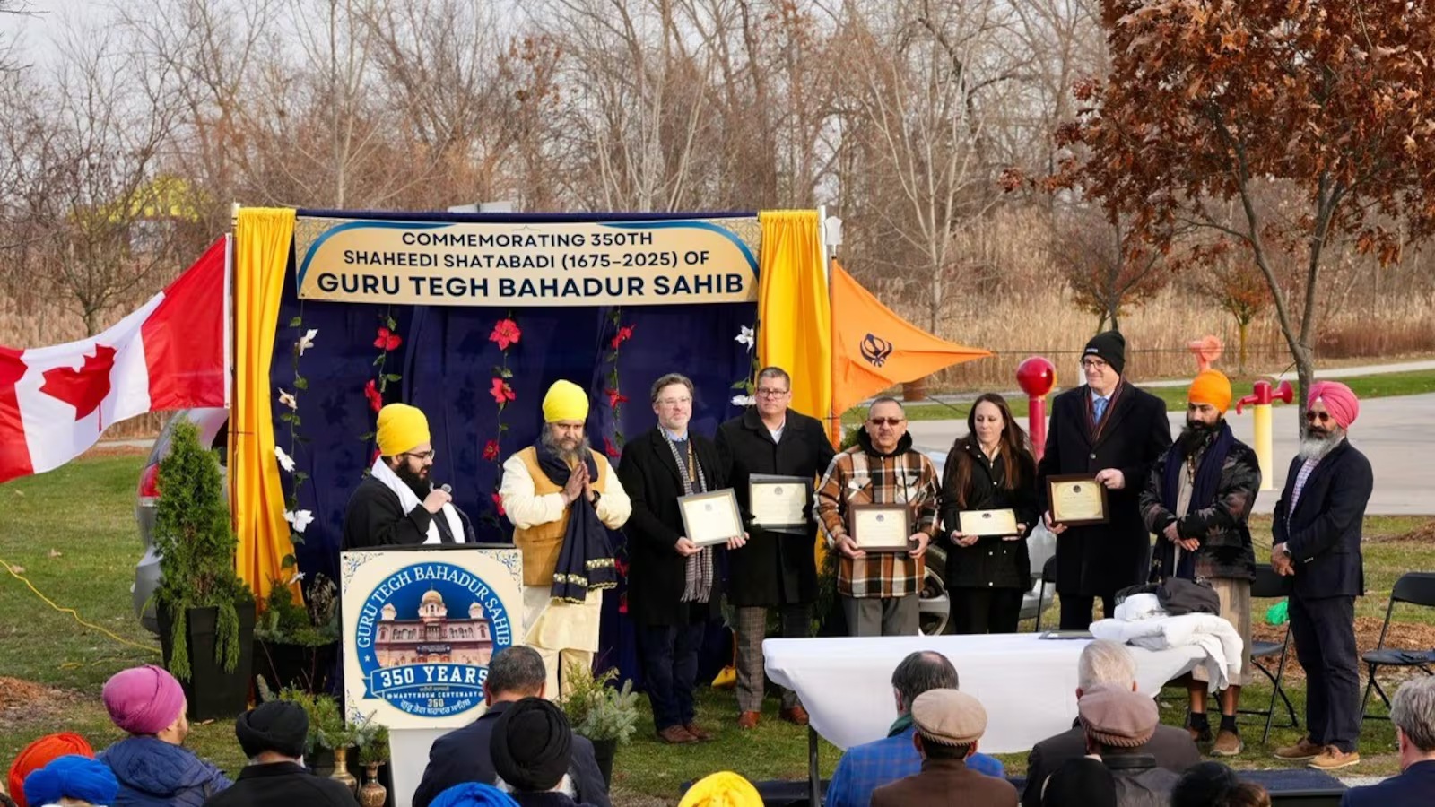 Inauguran jardín conmemorativo sij en Windsor Canadá 2025