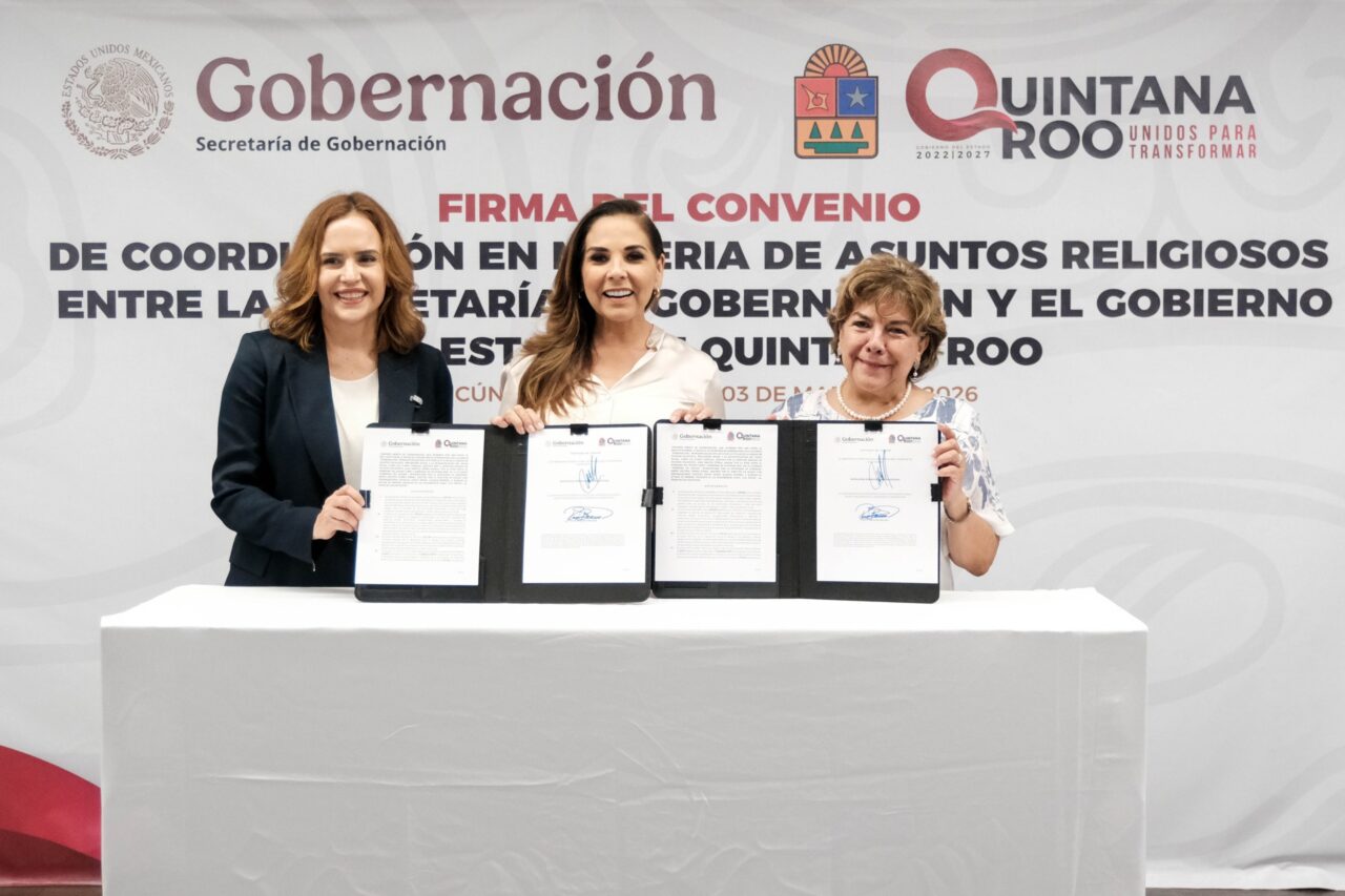 Firma de convenio impulsa la promoción de la libertad religiosa en Quintana Roo