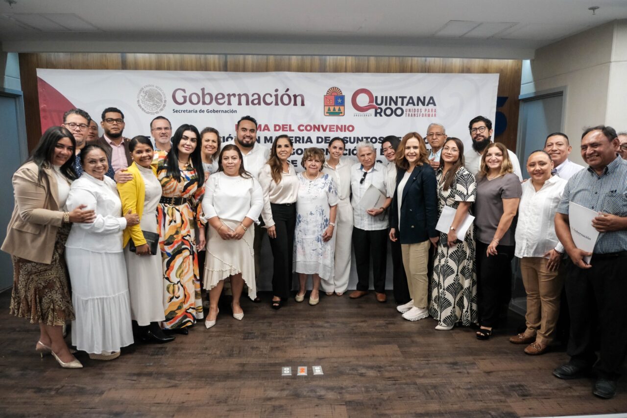 Firma de convenio impulsa la promoción de la libertad religiosa en Quintana Roo